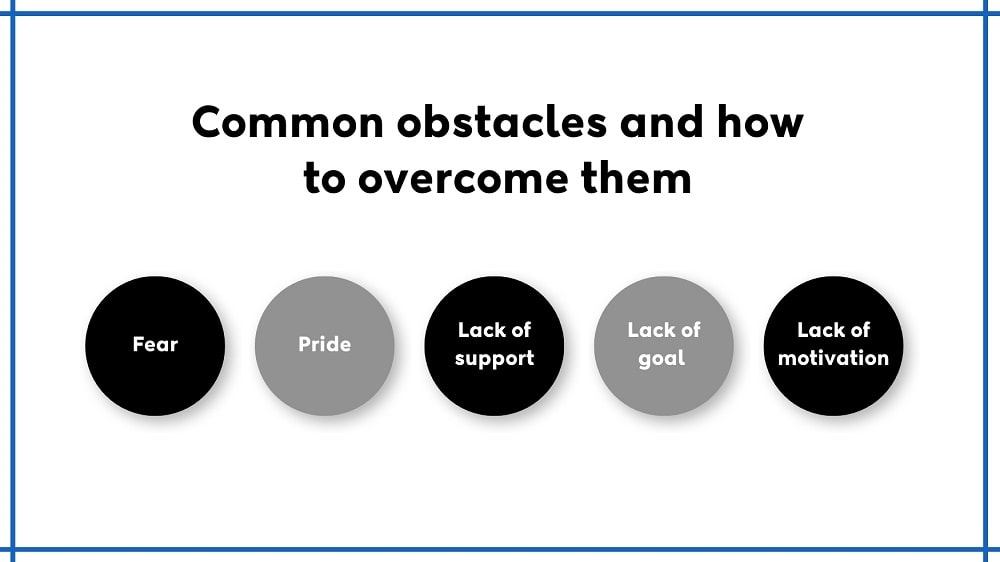 Common obstacles and how to overcome them