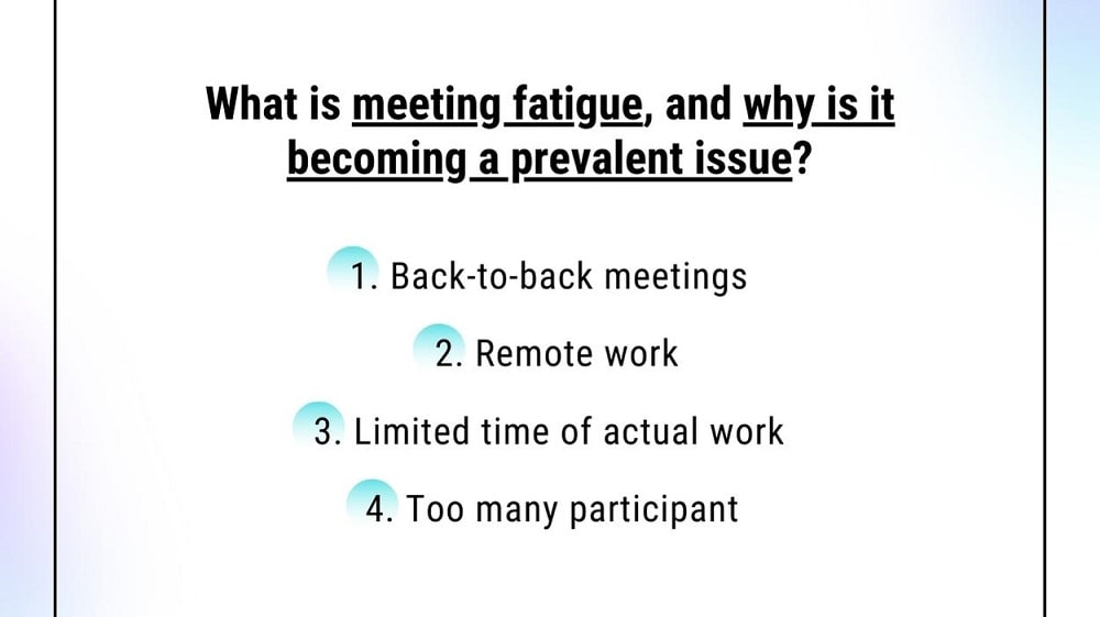 What is meeting fatigue and why is it becoming a prevalent issue