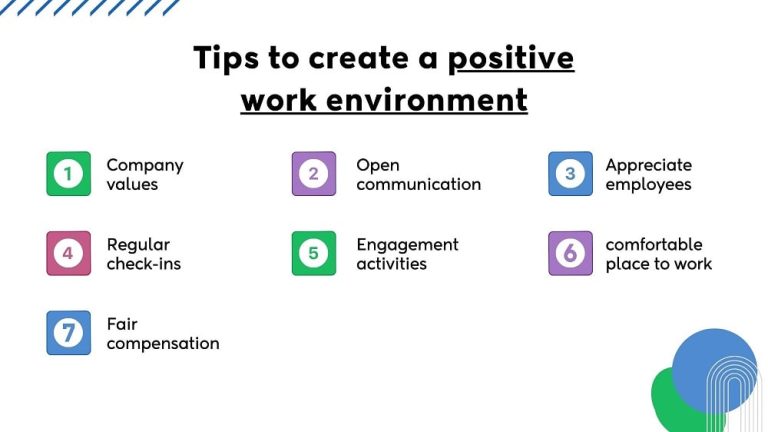 7 Practical Tips To Create A Positive Work Environment