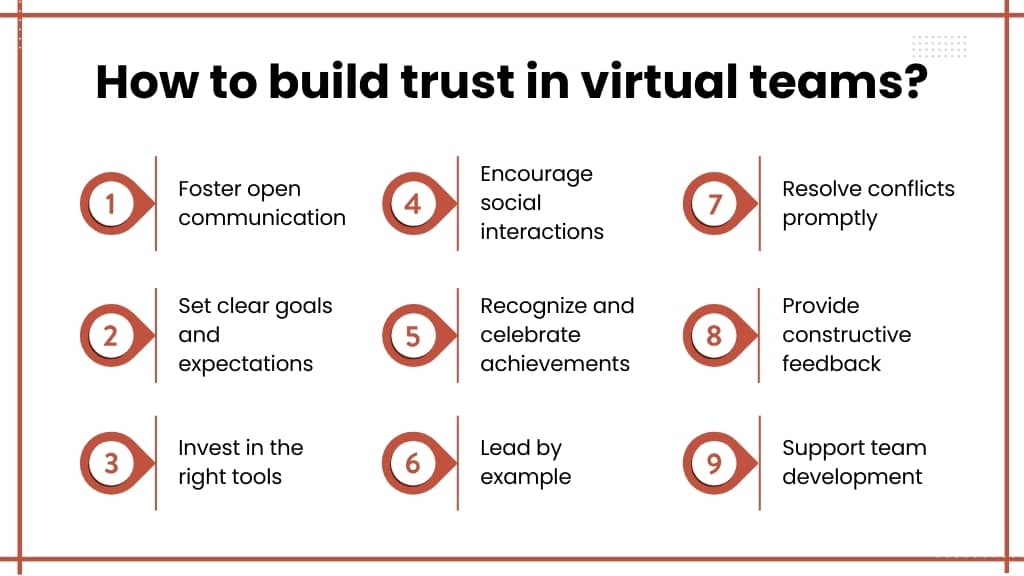 How to build trust in virtual teams?