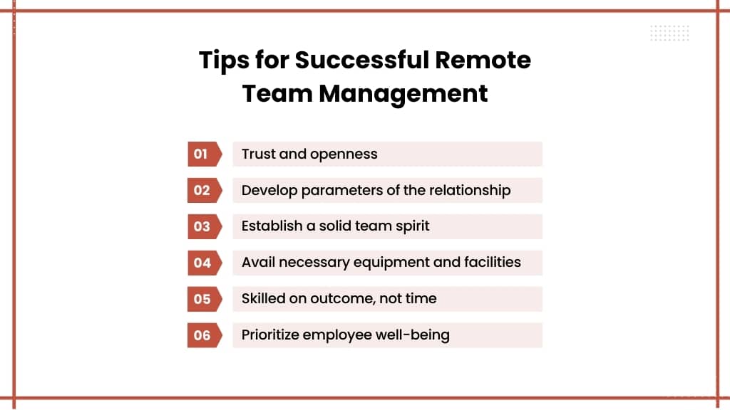 Tips for successful remote team management