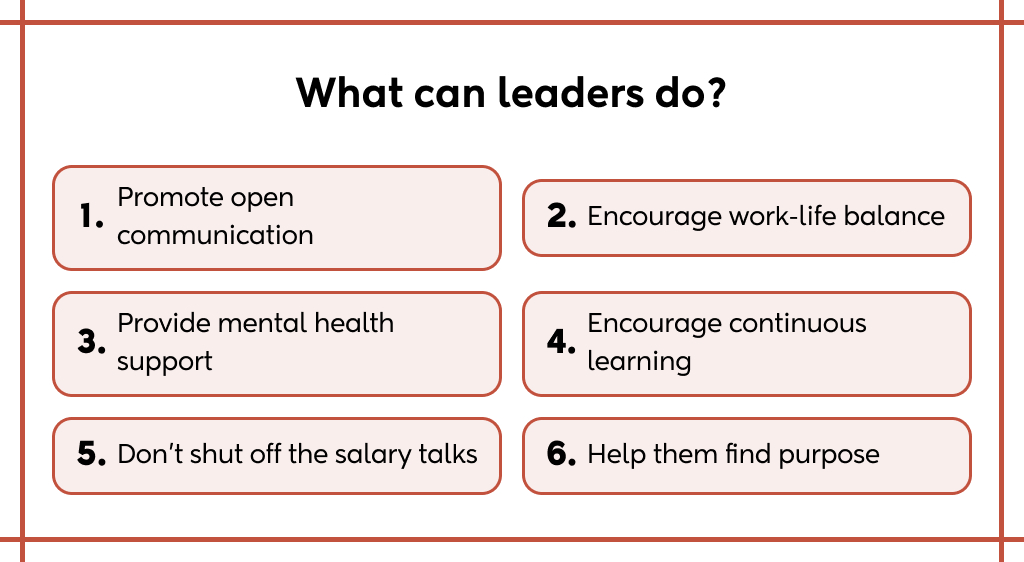What can leaders do