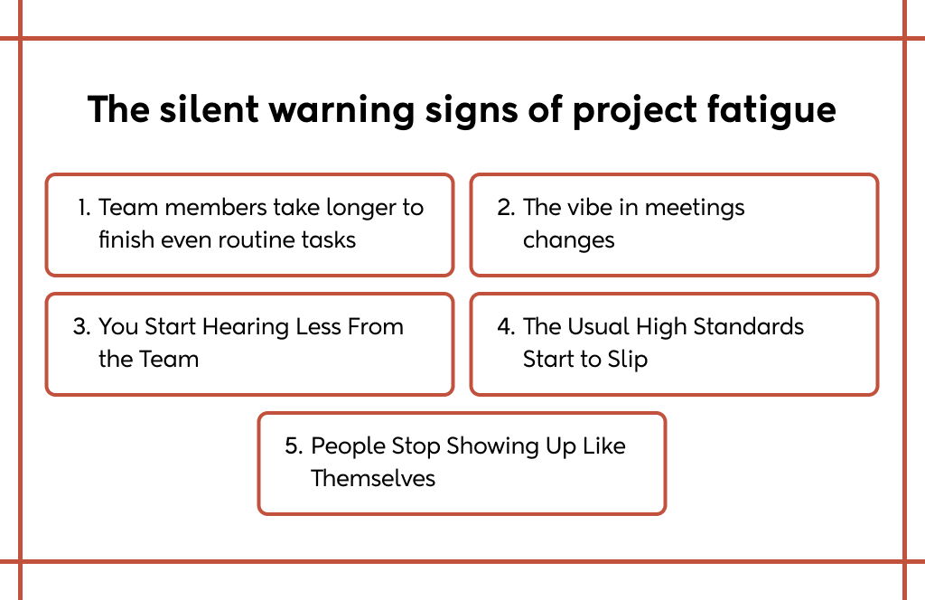 Signs of Project Fatigue